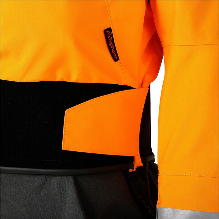 2024 Typhoon Mens Sea Kayak Hinge Entry Drysuit 100200-0016 - Tangerine / Grey